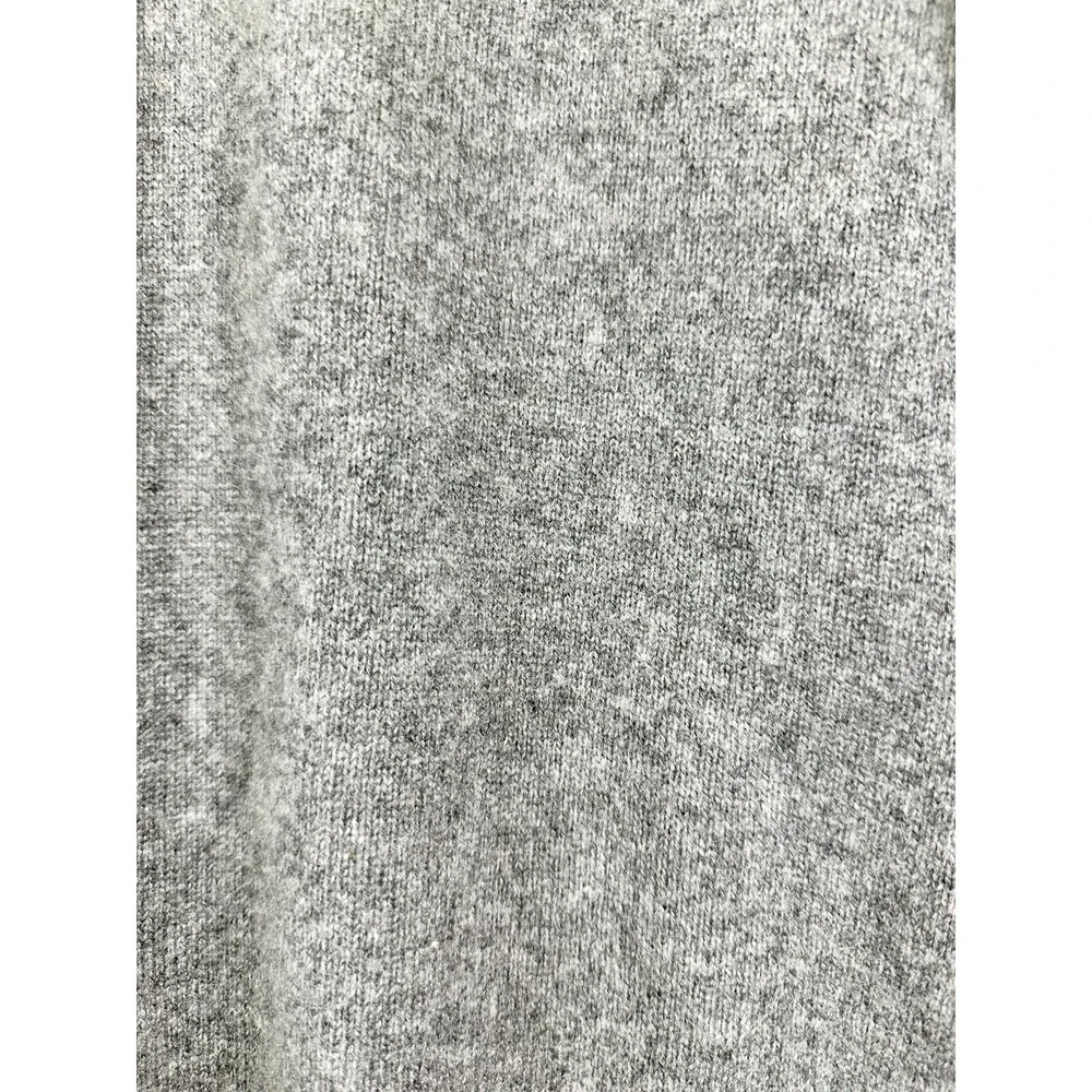 97 RUE DES‎ MIMOSAS KAMA V-Neck PULLOVER SWEATER ITALY 100% Cashmere Gray